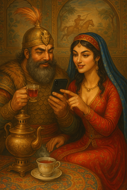 پایان جنگ چای رستم و تهمینه: چگونه یک اپلیکیشن، صلح را به شاهنامه آورد