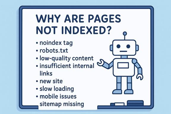 دلایل نوایندکس شدن صفحات سایت