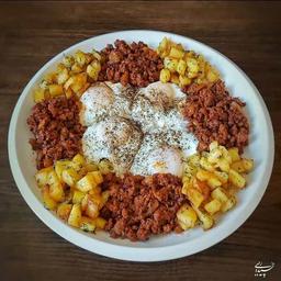 طرز تهیه غذا با گوشت چرخ کرده و سیب زمینی رژیمی ساده و سریع