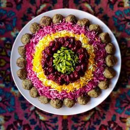 طرز تهیه آلبالو پلو رستورانی با گوشت قلقلی شام ۴ نفره ساده و سریع
