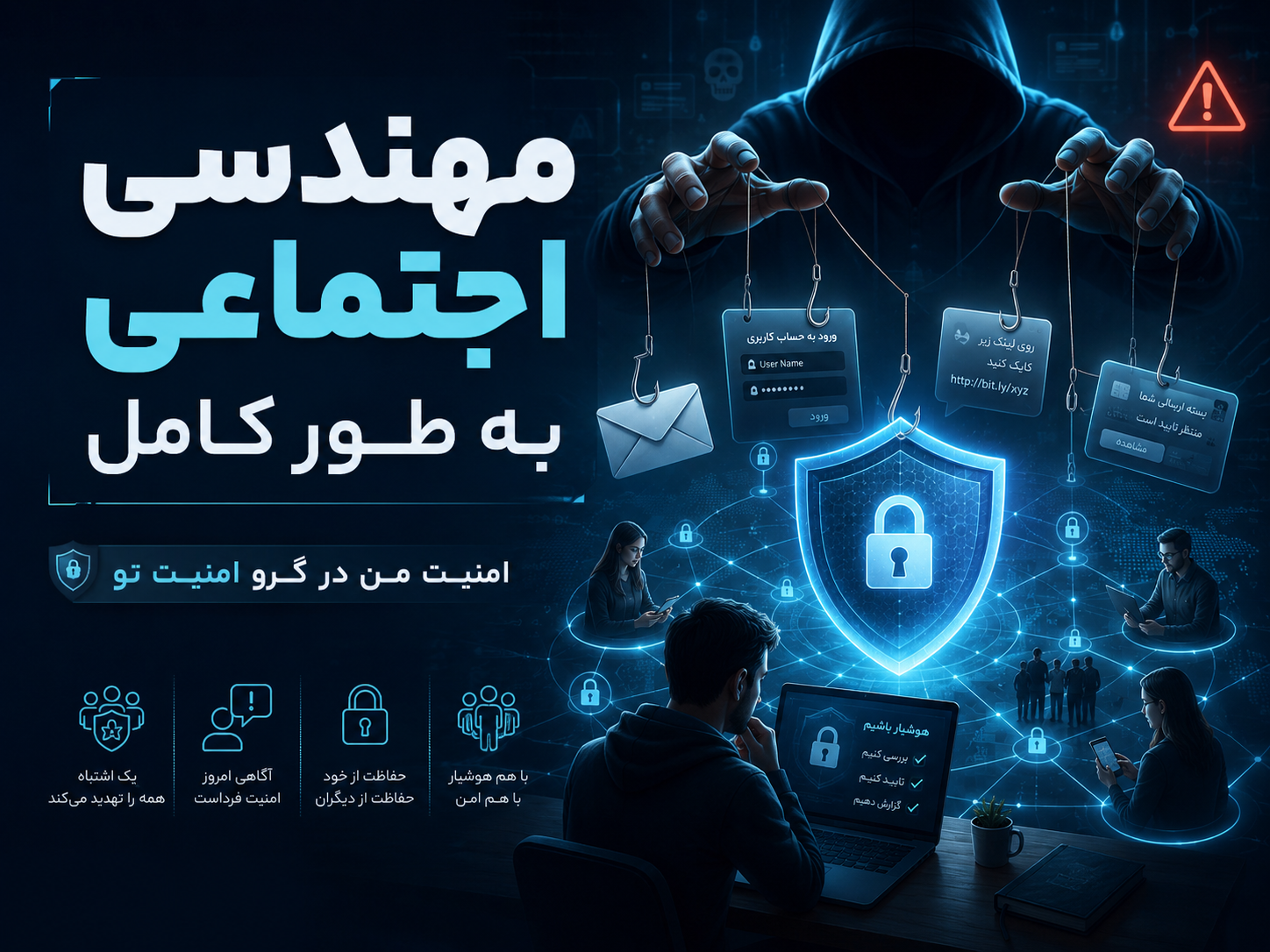 مهندسی اجتماعی به طور کامل - امنیت من در گرو امنیت تو