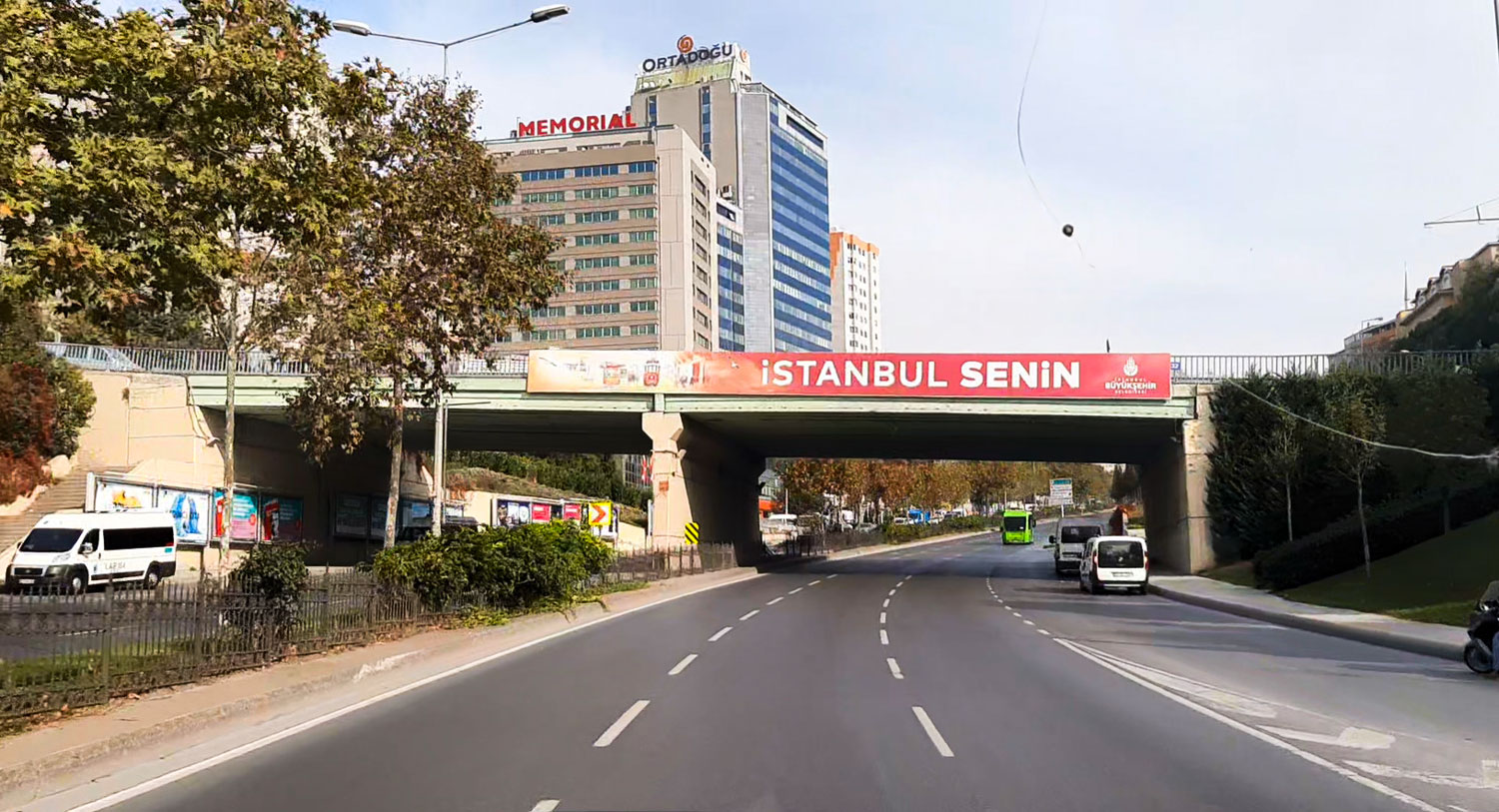 اتوبان های استانبول برخلاف خیابون هاش صاف و خلوتن