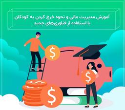 آموزش مدیریت منابع مالی و نحوه خرج کردن به کودکان با استفاده از فناوری‌های جدید
