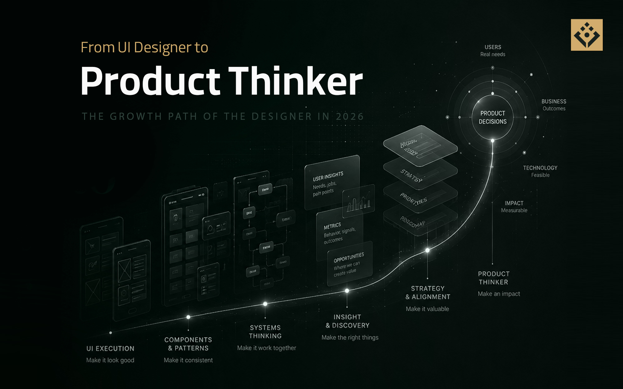 از UI Designer تا Product Thinker: مسیر رشد طراح در ۲۰۲۶