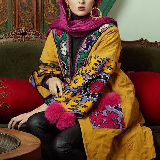 مدل مانتو ترکیبی سنتی
