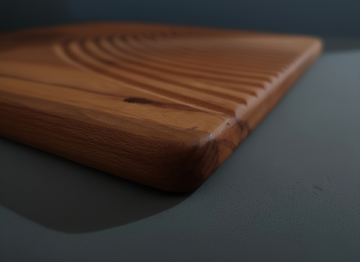 وابی-سابی در آشپزخانه: چطور یک تخته سرو چوبی به ما یادآوری می‌کند که نقص، زیباست.