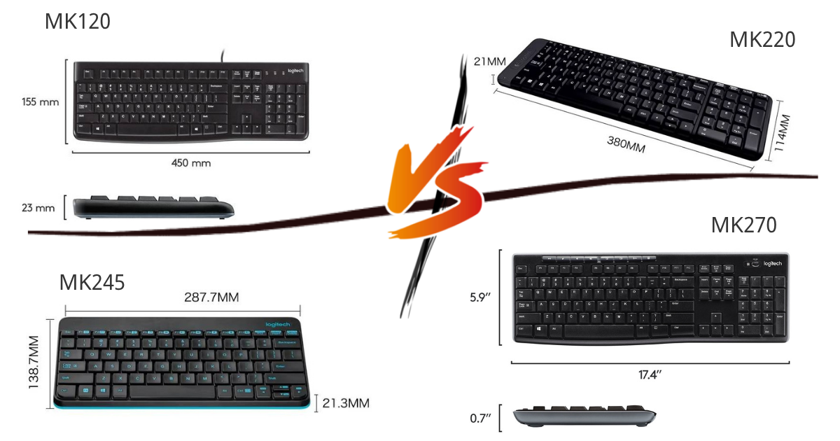 بررسی جامع و کامل 4 تا از بهترین‌ ست‌های اقتصادی کیبورد و موس لاجیتک : MK120, MK220, MK245 و MK270