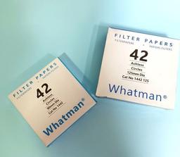 کاغذ صافی واتمن 42  با  قطر 125 میلی ‌متر