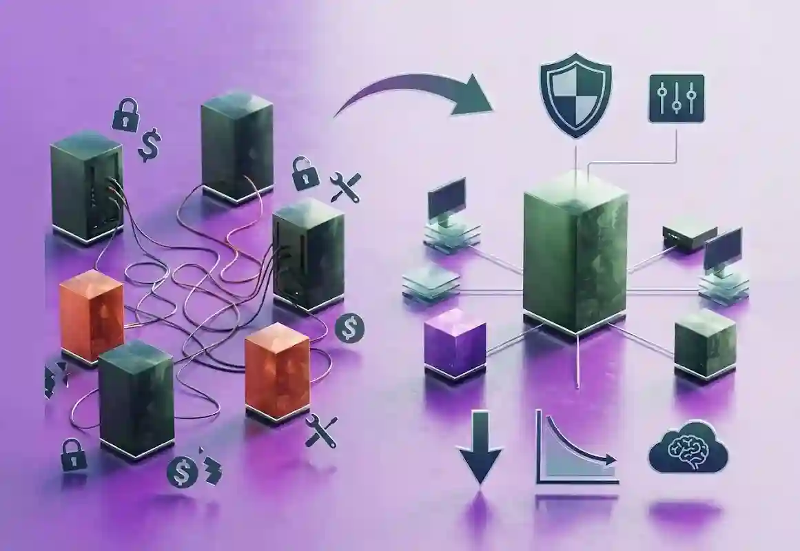 مقایسه‌ای میان دسکتاپ سنتی و VDI که تفاوت‌ها در هزینه، امنیت، مدیریت و مقیاس‌پذیری زیرساخت فناوری اطلاعات سازمان‌ها