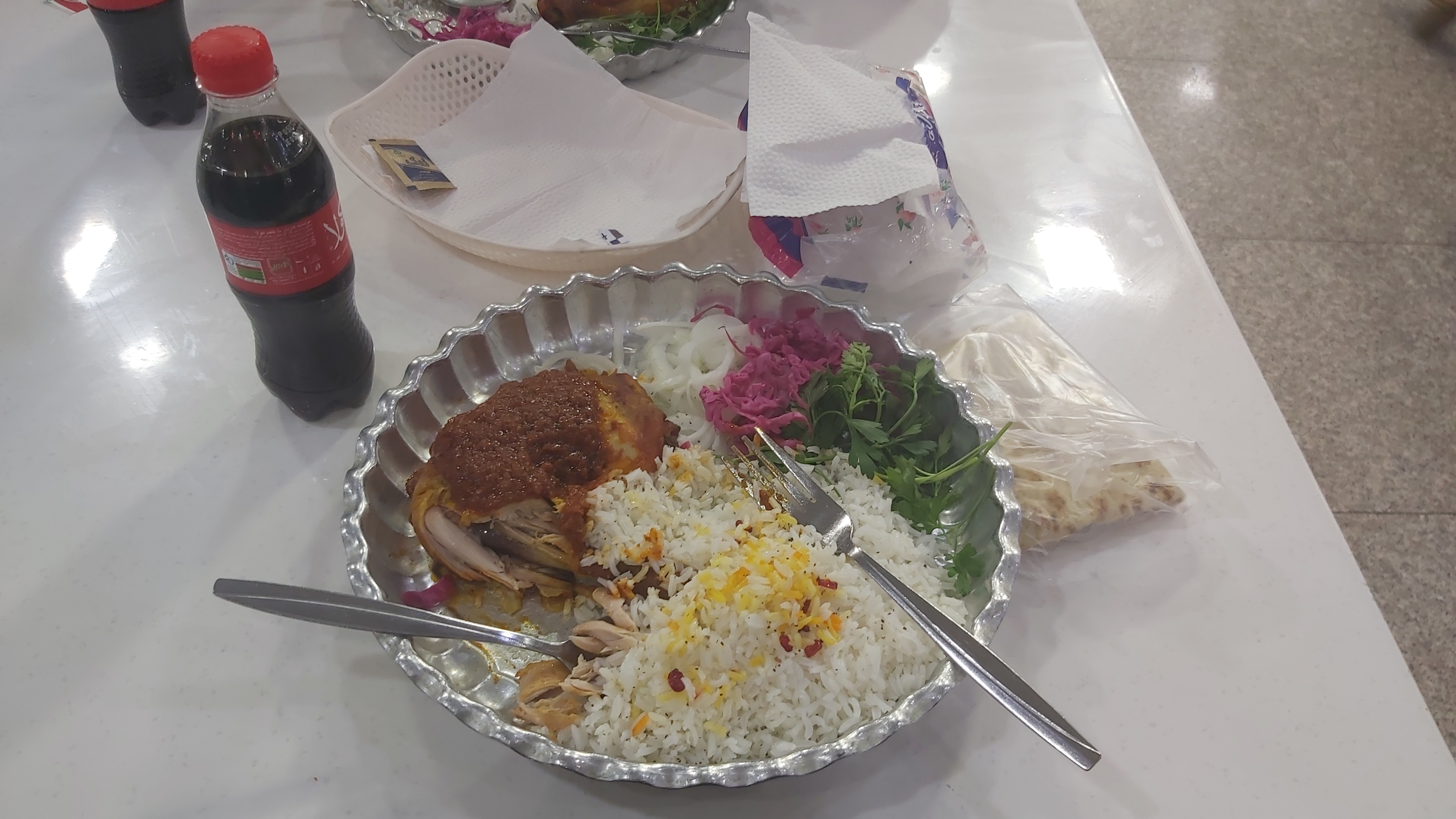 عذای مسیر رفت