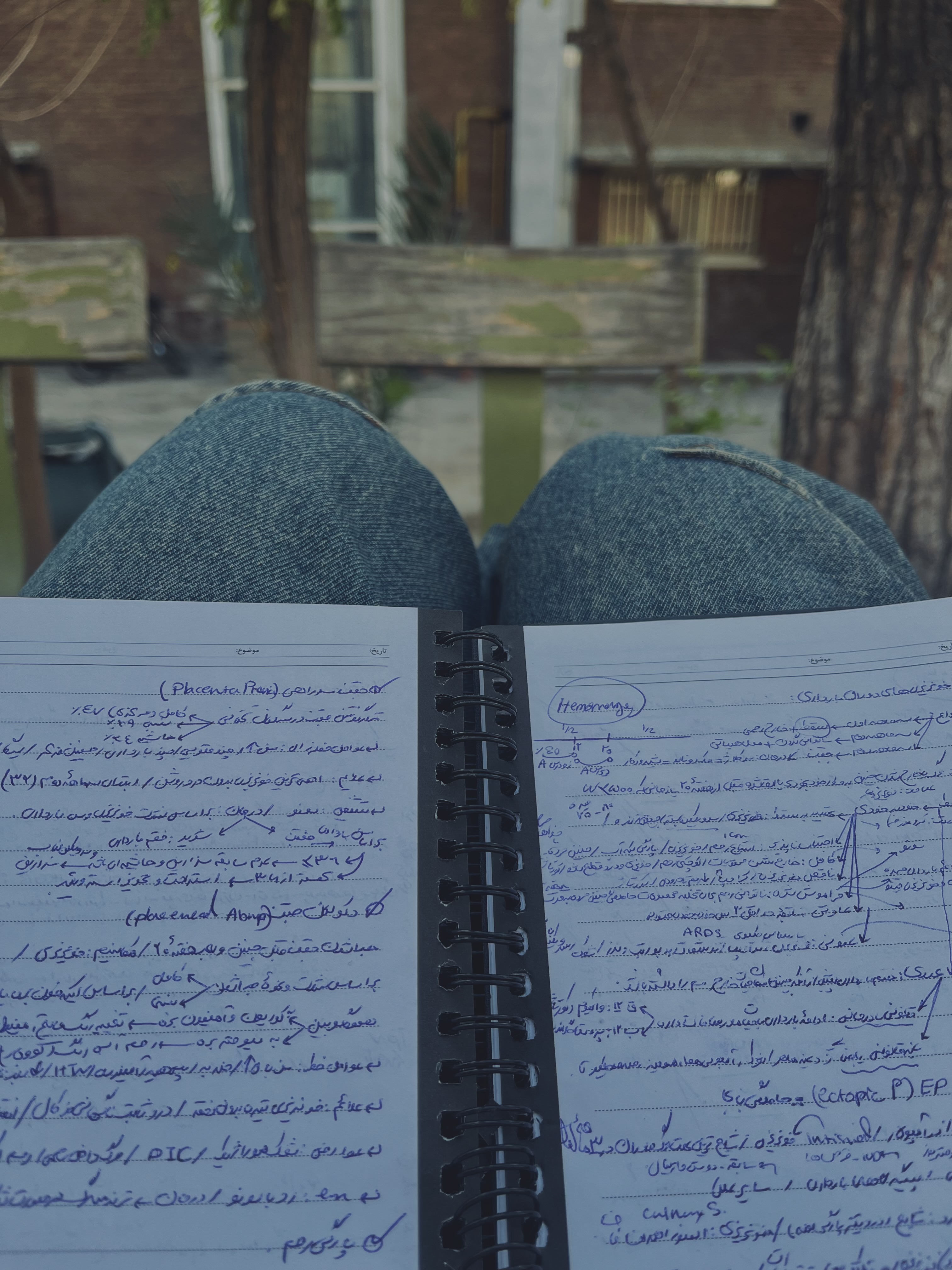 پاتوق ما-پشت پراتیک و کنار میز پینگ پنگ-قبل از امتحان میانترم مادر و نوزاد