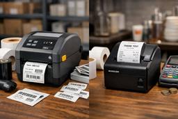 تفاوت لیبل پرینتر و فیش پرینتر؛ کدام انتخاب بهتری برای کسب‌وکار شماست؟
