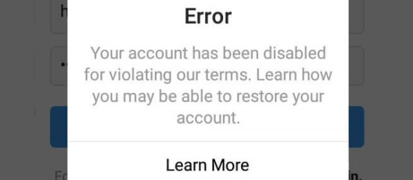 مشکل instagram user-کاربر اینستاگرام