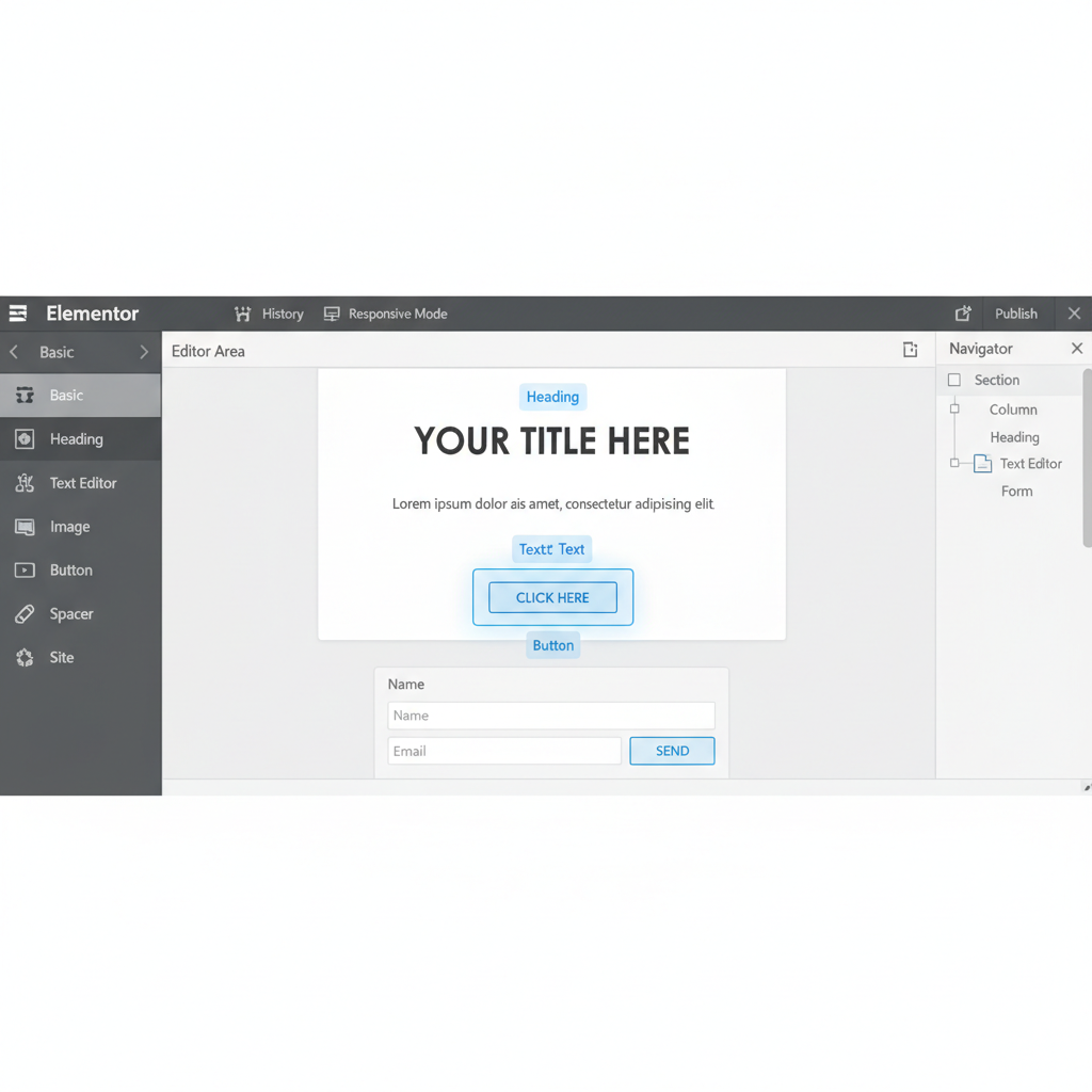 ویجت های کلیدی در شروع کار با المنتور