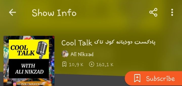 پادکست های Cool Talk علی نیک زاد به همراه مهمان های باحال که در مورد زبان انگلیسی، آموزش انگلیسی و هرچیزی که به انگلیسی مربوطه صحبت می کنند 