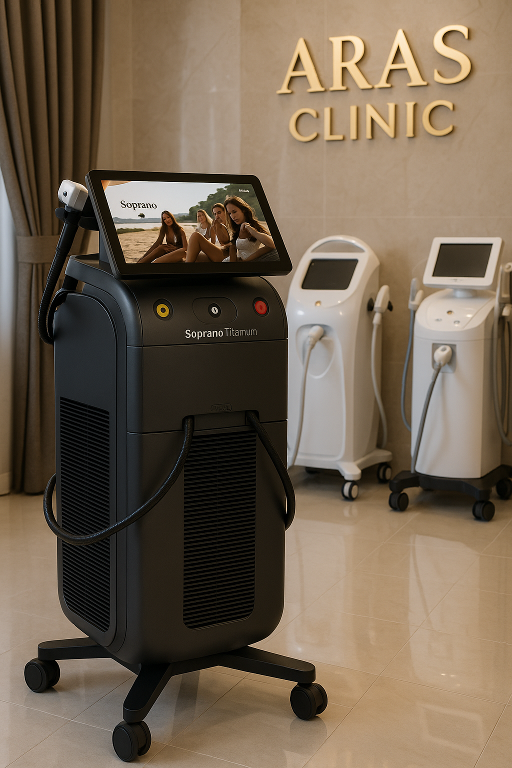 جوابدهی دستگاه لیزر تیتانیوم