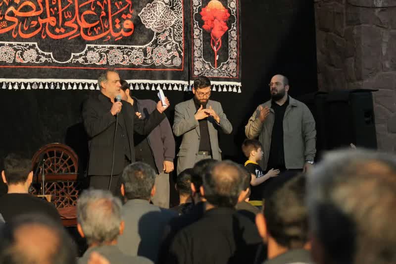 حضور مادحین شهرری در روز شهادت امیرالمومنین