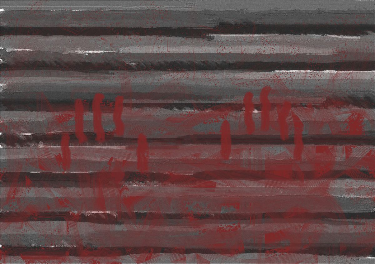 خودم کشیدمش؛ اسمش هم «طاقت بیار» عه؛ یا «دووم بیار»، یا «زنده بمون».