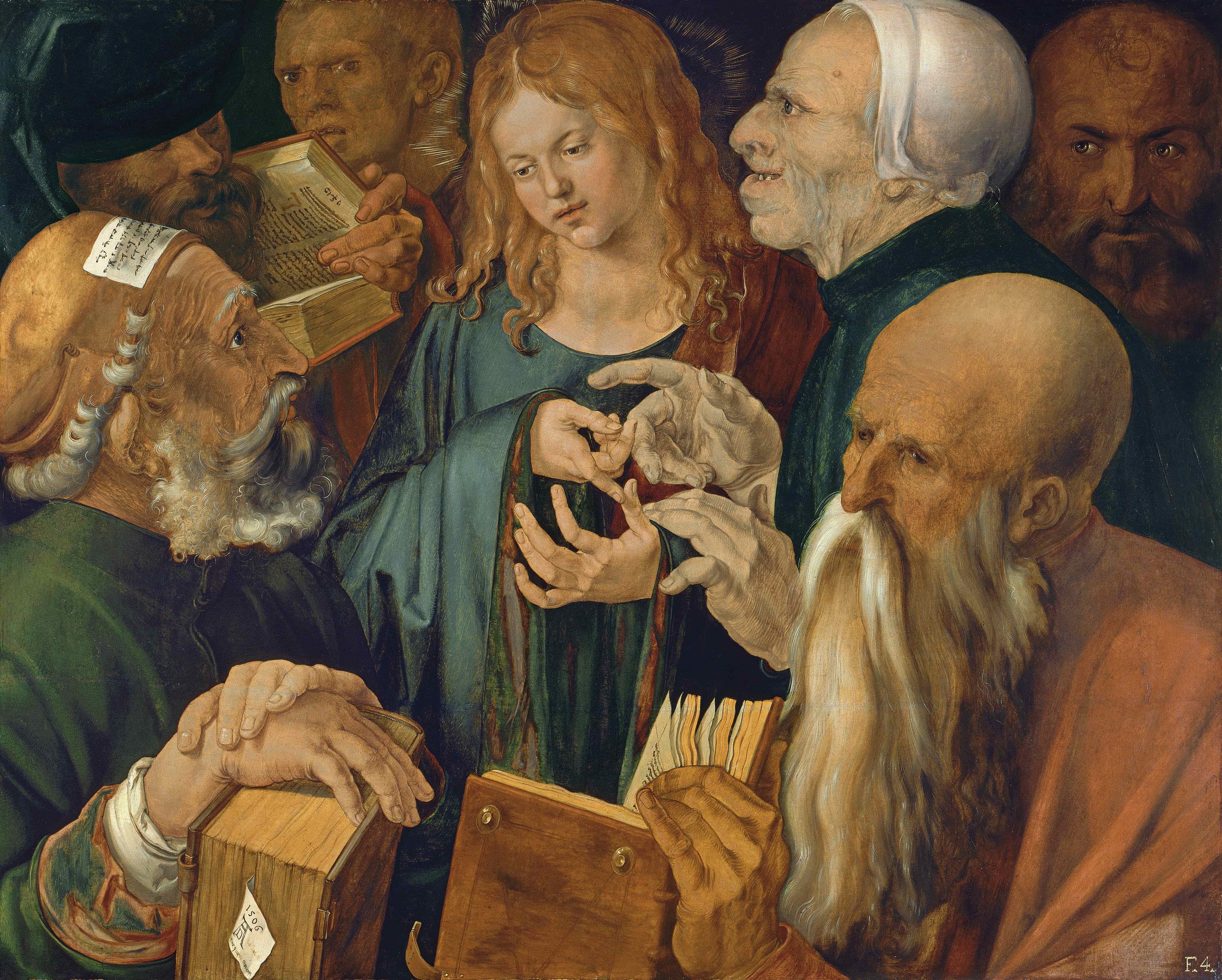 Christ Among the Doctors- Albrecht Durer 1506