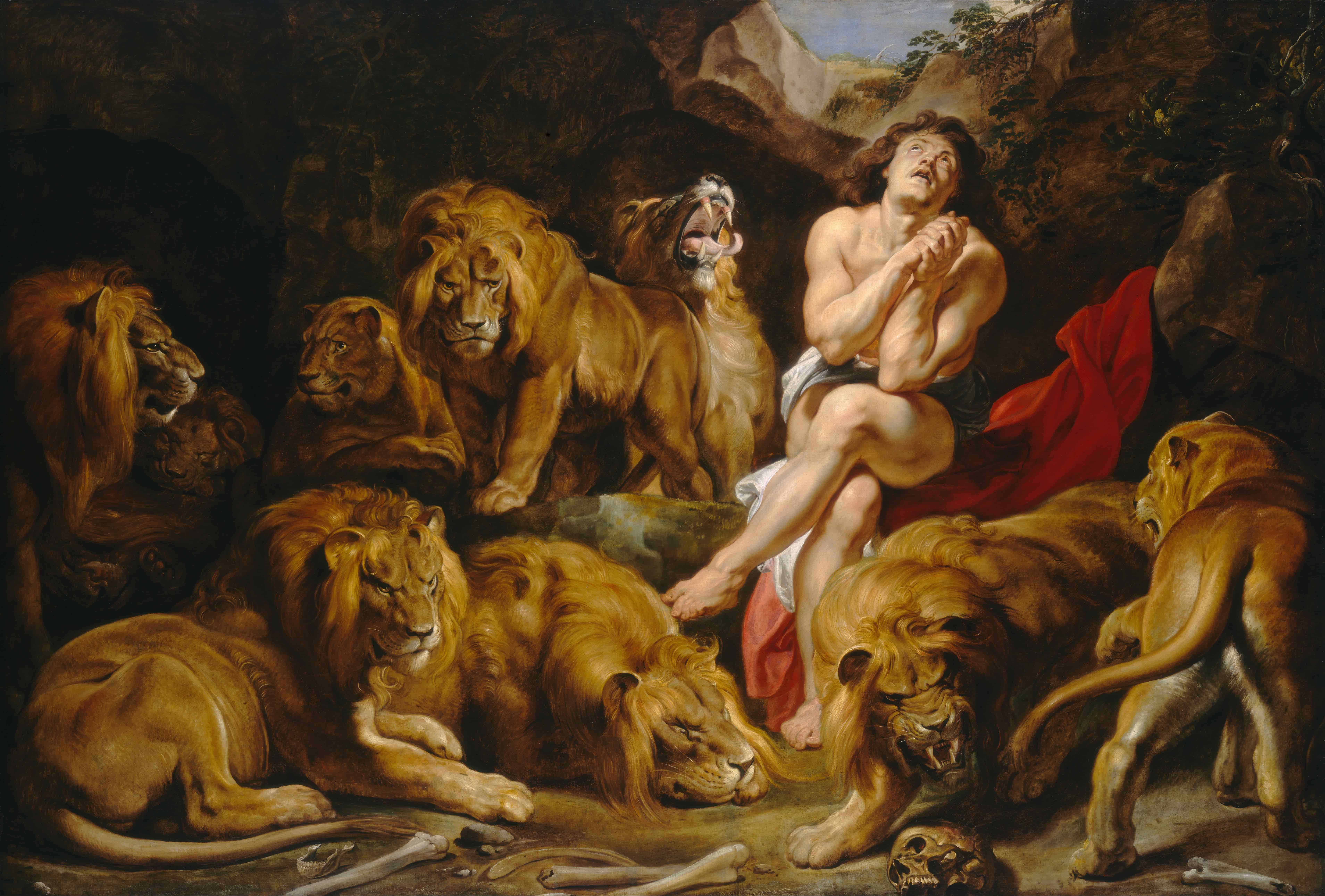 Daniel in the Lions' Den- Peter Paul Rubens- 1615