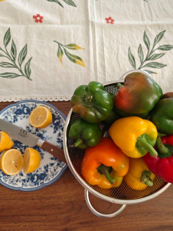 فلفل دلمه ای که قراره فریز بشه