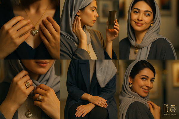 گالری طلای مژا گلد واقع در تهران پاساژ پلاتین صادقیه