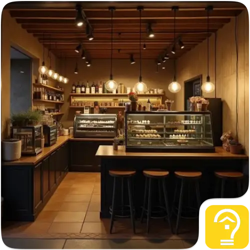 نورپردازی کافی شاپ