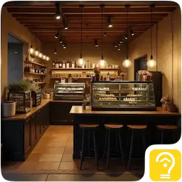 نورپردازی کافی شاپ