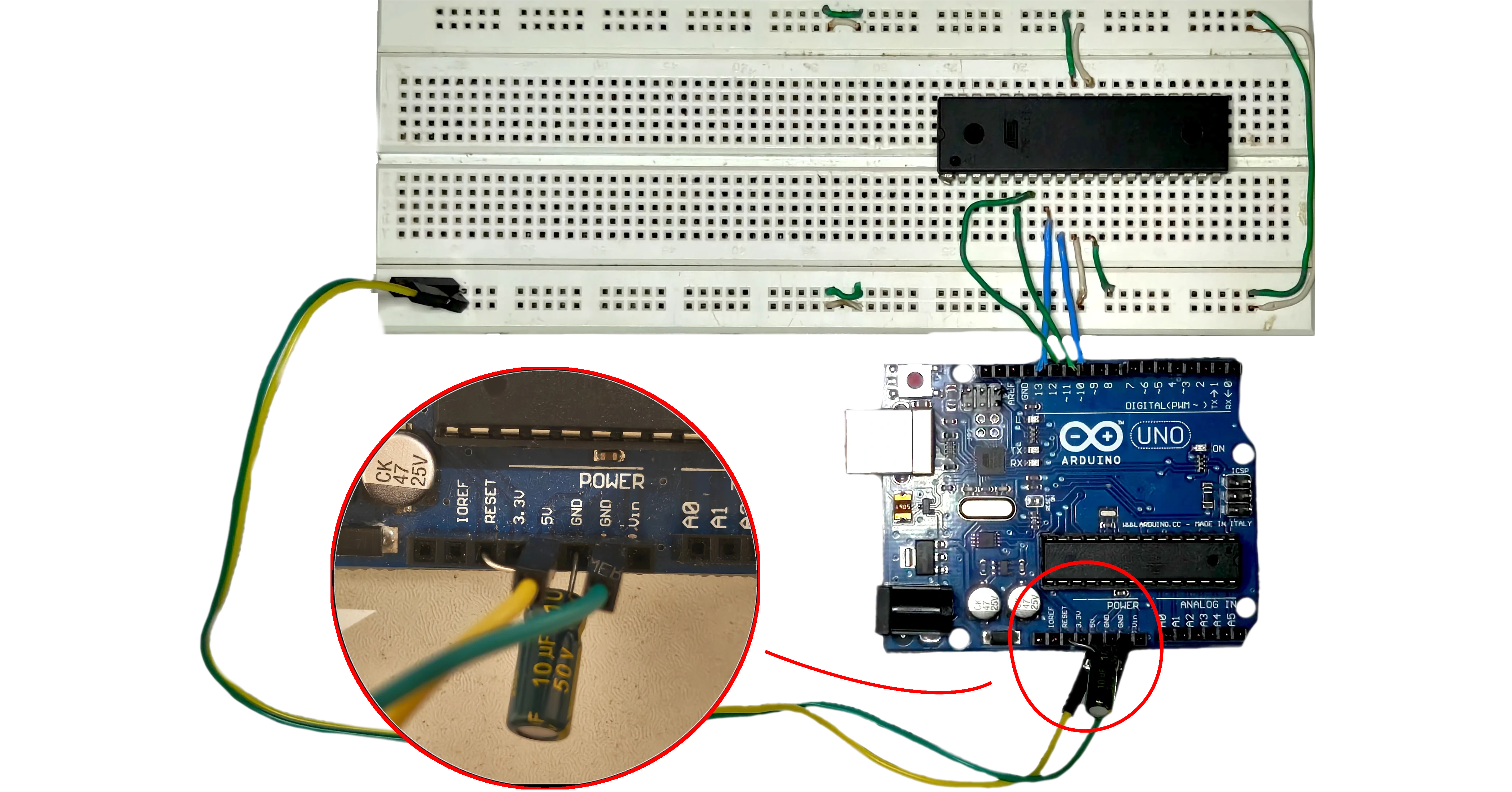 تصویر مدار پس از اتصالات