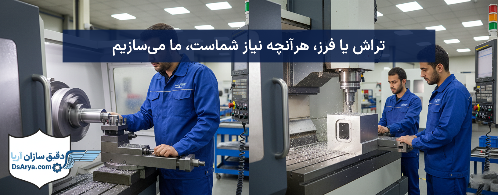 خدمات تراشکاری و فرزکاری CNC