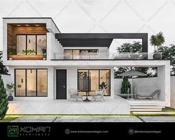 طراحی ویلای دوبلکس مدرن در مشهد