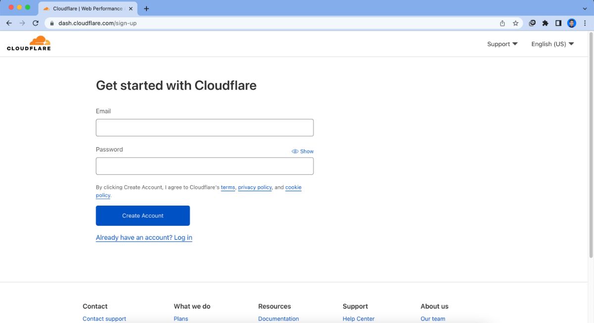 روش نصب Cloudflare