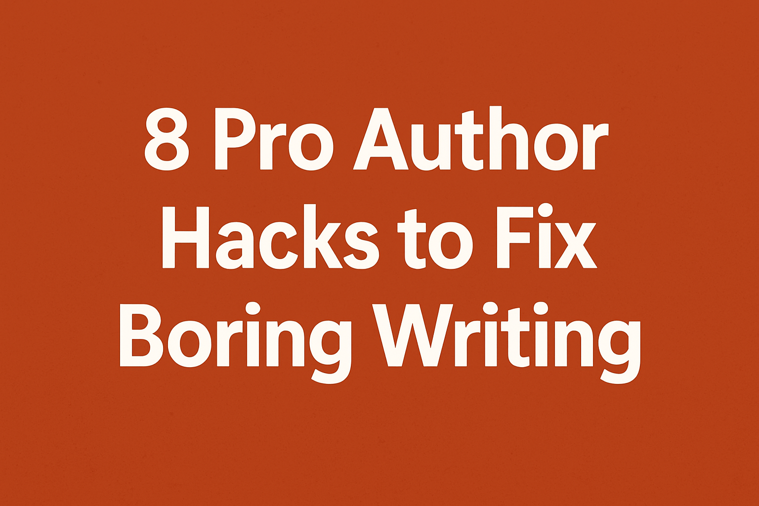 ۸ فوت‌وفن نویسندگی برای نجات متن‌های کسل‌کننده