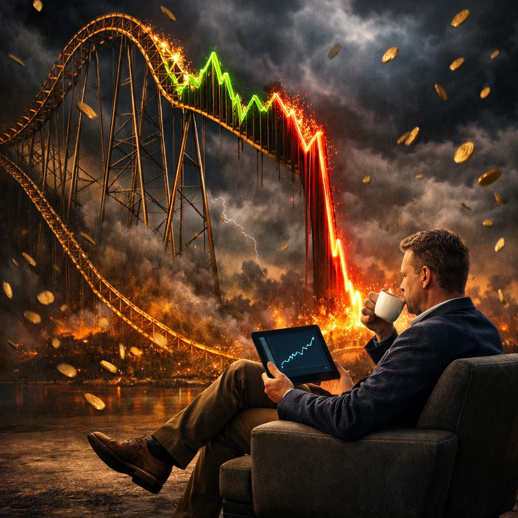 نمودار طلا به مثابه ترن هوایی!!