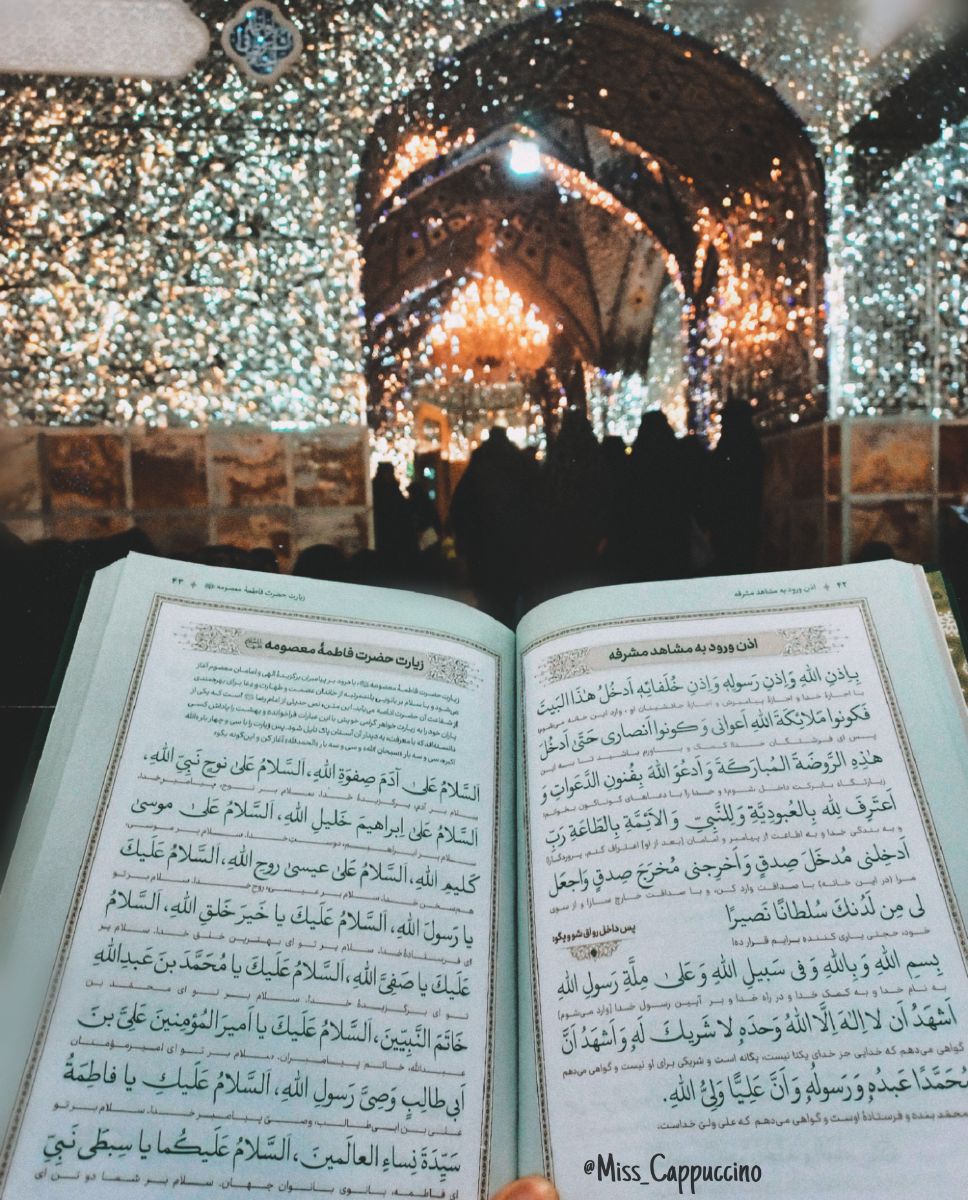 از ضریح عکس نگرفتم چون تصویربرداری ممنوعه