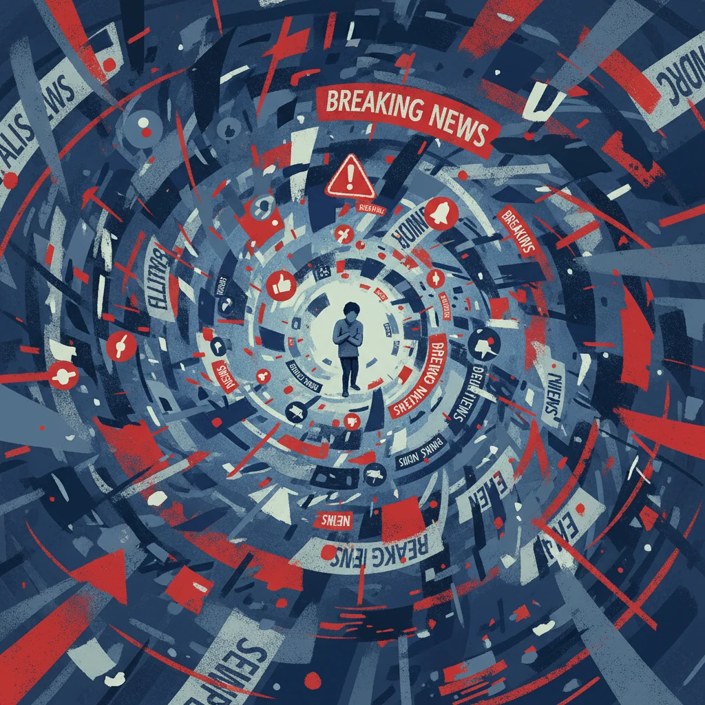 انسانِ گرفتار در چنبرۀ هیاهوی خبرها