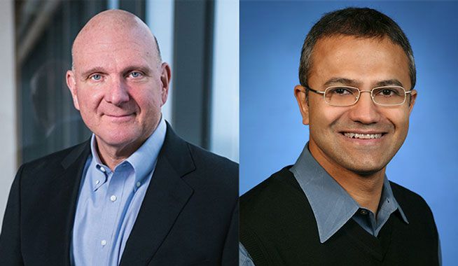 ساتیا نادلا و استیو بالمر