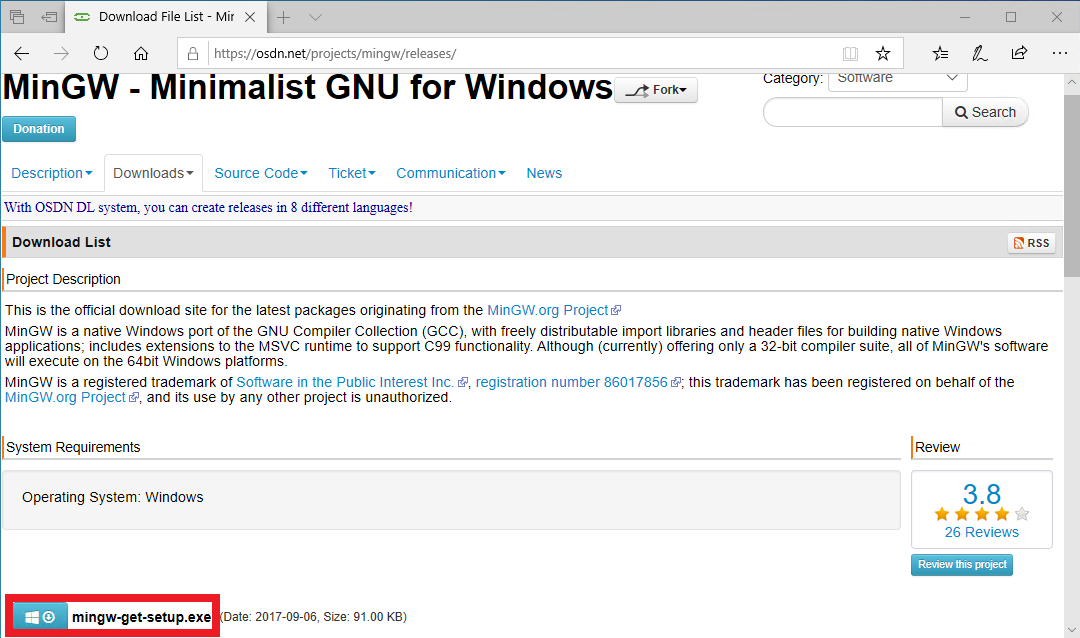 mingw-get-setup.exe