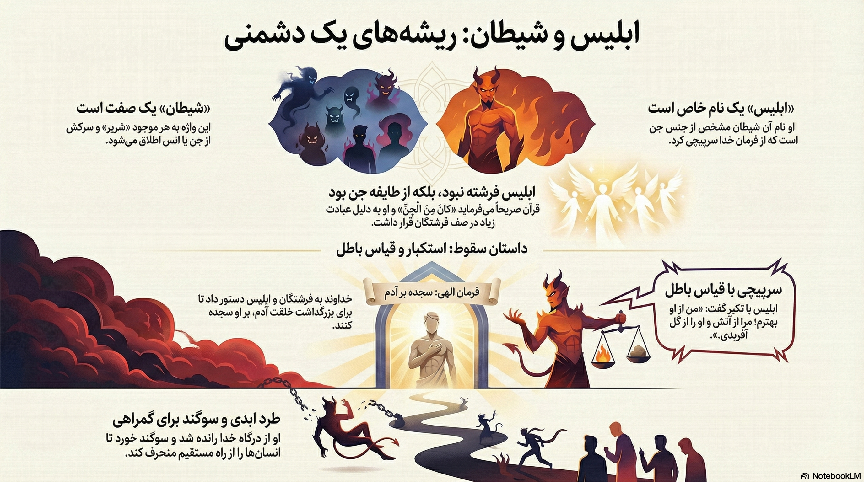 پنج حقیقت شگفت‌انگیز درباره ابلیس و شیطان که تصورات شما را به چالش می‌کشد
