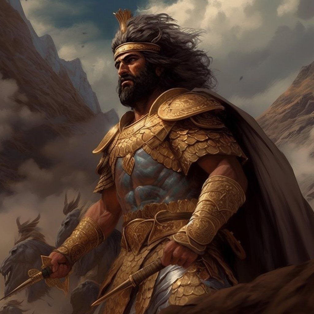 مبارزه آریوبرزن با لشگر مقدونی