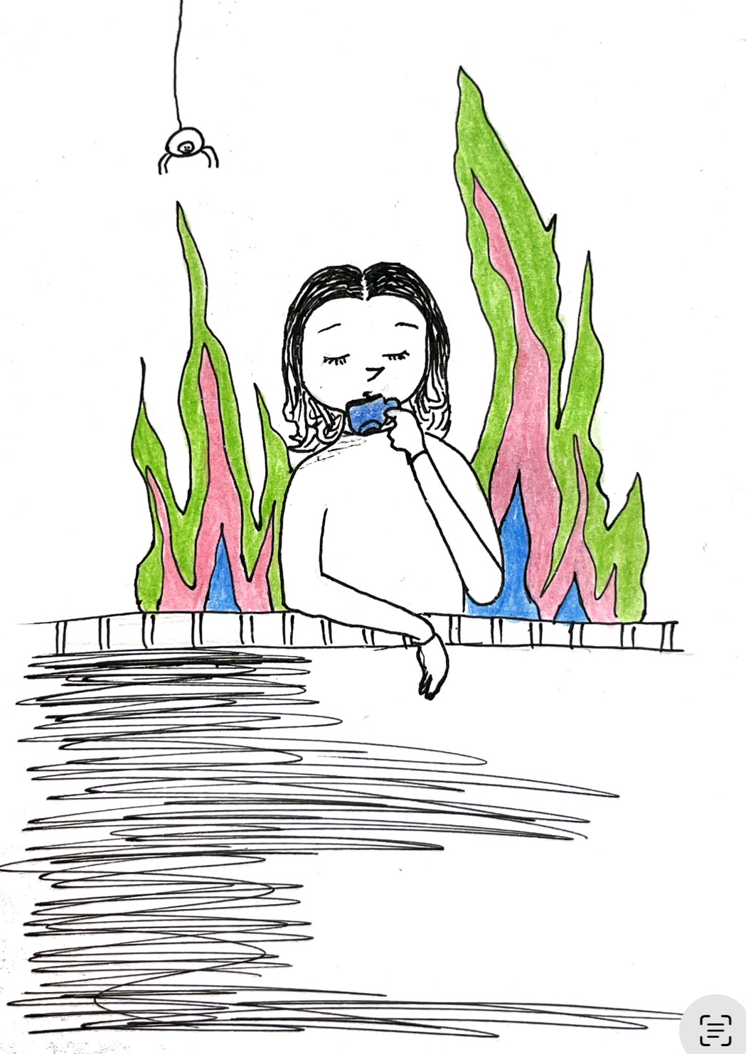 بگذار چایم را بنوشم.