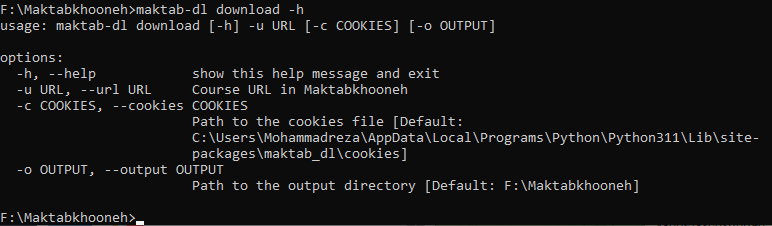 maktab-dl download options