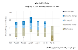 اثر تغییر سیاست تجاری آمریکا بر چشم انداز اقتصاد جهانی (ترجمه بخشی از نظرسنجی اقتصاددانان ارشد در آوریل 2025)