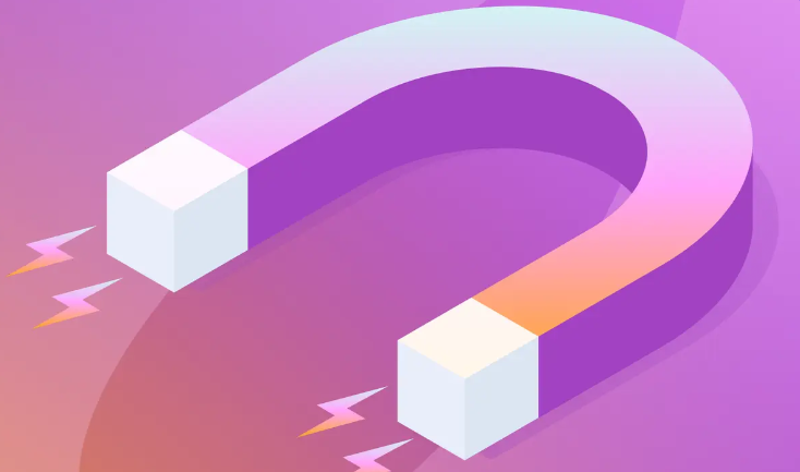 تصویر گرافیکی یک آهنربا