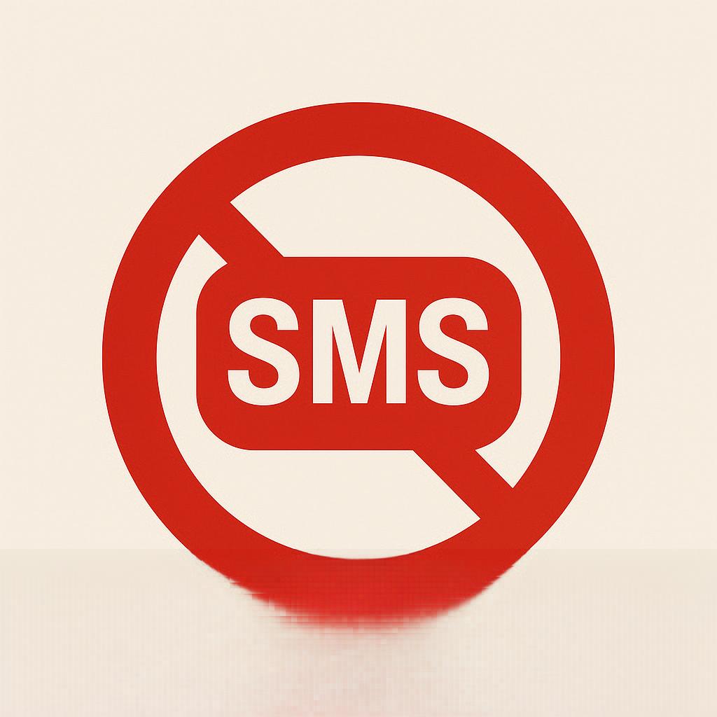 علامت اساماس ممنوع