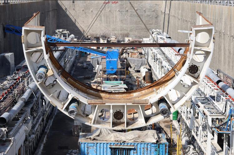 شکل ۳- اورهال و مونتاژ دستگاه های EPB-TBM (صادق طریق ازلی، ۱۴۰۳)