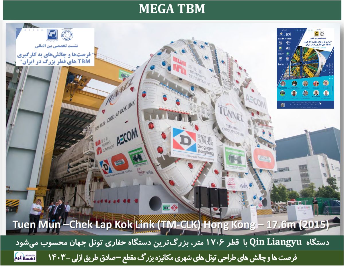 بزرگترین ماشین حفاری تونل که تا به حال ساخته شده است و در هنگ گنگ حفاری کرده است