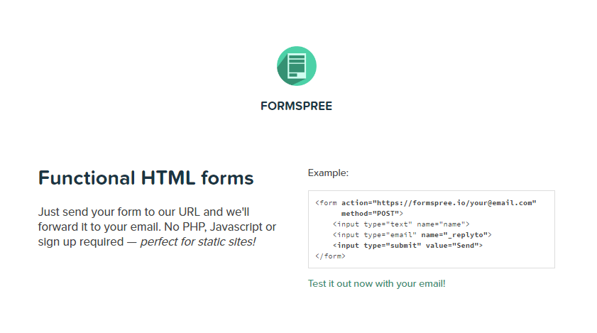 formspree