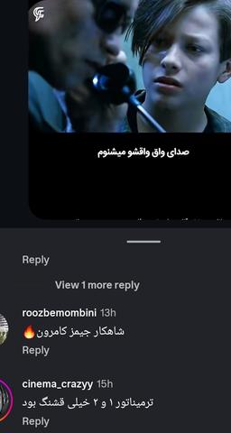 ترمیناتور۱ و ۲ و ایران سرای من است