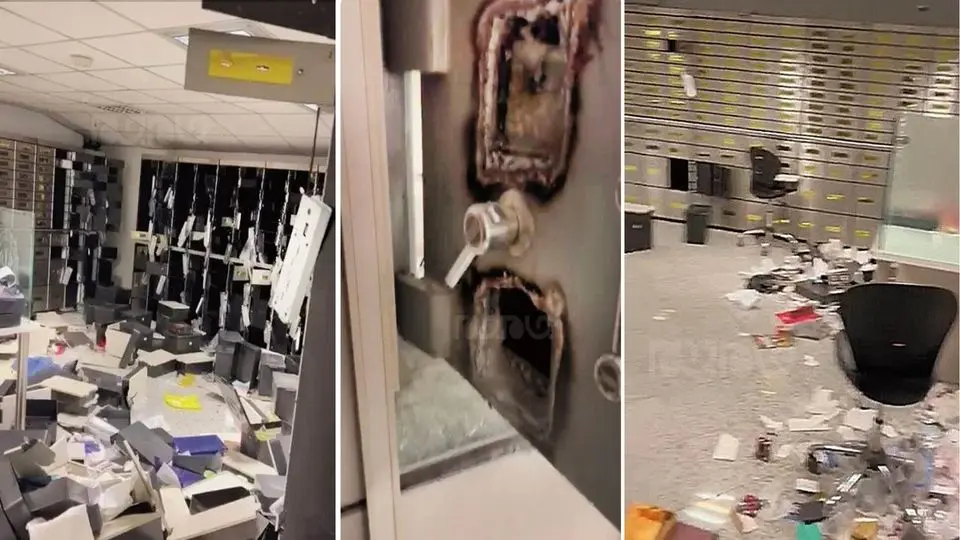 صندوق امانات بانک ملی چند روز پس از سرقت بزرگ